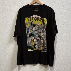 My Hero Academia Anime Graphic Black T-Shirt
